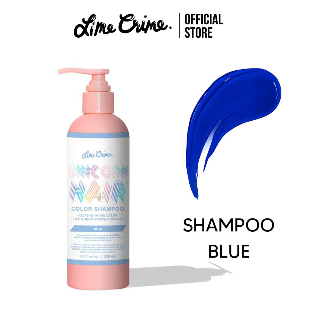 แชมพูสำหรับผมทำสี Lime Crime Unicorn Hair Color Shampoo สี Blue