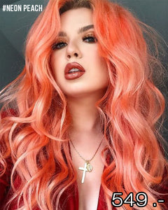 Lime Crime Unicorn Hair สี Neon Peach (Vibrant Peach) รุ่น Full Coverage ไลม์ คราม ครีมย้อมสีผม