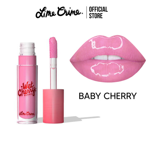 Lime Crime Wet Cherry Lip Gloss สี Baby Cherry (Baby Pink) ไลม์ คราม ลิปกลอส